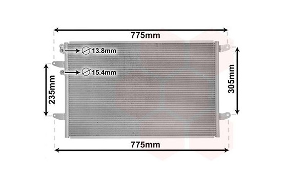 Kondensor, klimatanläggning 58015709 International Radiators