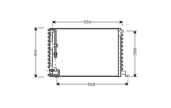 Kondensor, klimatanläggning 59005073 International Radiators