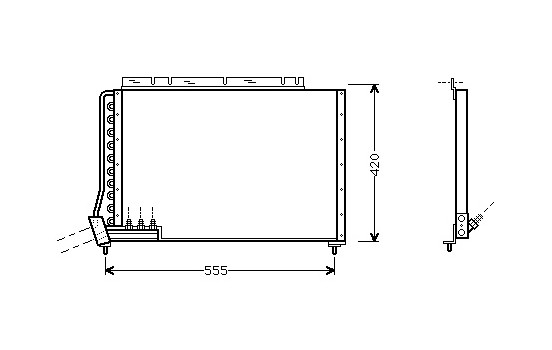 Kondensor, klimatanläggning 59005090 International Radiators