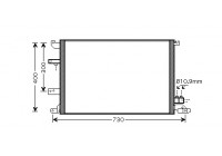 Kondensor, klimatanläggning 59005138 International Radiators