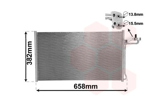 Kondensor, klimatanläggning 59005150 International Radiators, bild 2