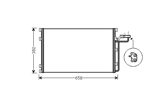 Kondensor, klimatanläggning 59005150 International Radiators