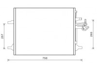 Kondensor, klimatanläggning 59005166 International Radiators