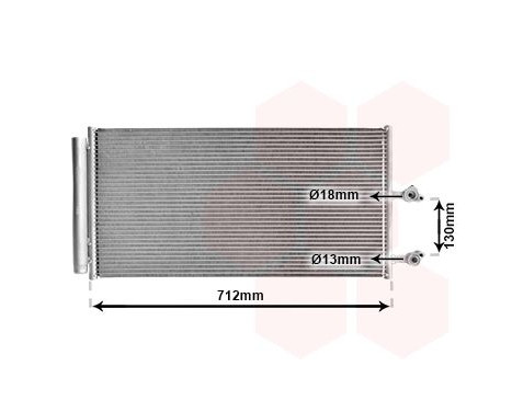 Kondensor, klimatanläggning 59015702 International Radiators