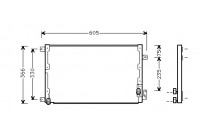 Kondensor, klimatanläggning 73005071 International Radiators