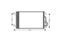 Kondensor, klimatanläggning 73005090 International Radiators