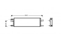 Kondensor, klimatanläggning 74005026 International Radiators