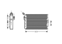 Kondensor, klimatanläggning 74005042 International Radiators