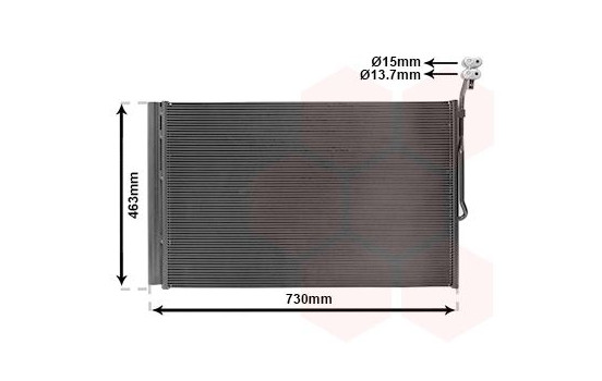 Kondensor, klimatanläggning 74015703 International Radiators