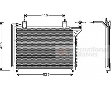 Kondensor, klimatanläggning 77005013 International Radiators, bild 2