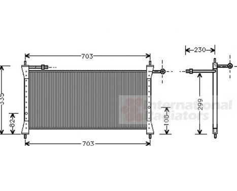 Kondensor, klimatanläggning 77005014 International Radiators, bild 2