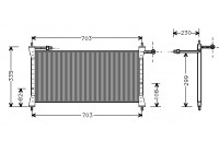 Kondensor, klimatanläggning 77005014 International Radiators