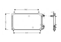Kondensor, klimatanläggning 81005006 International Radiators