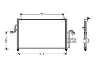 Kondensor, klimatanläggning 81005011 International Radiators