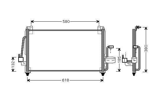 Kondensor, klimatanläggning 81005040 International Radiators