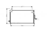 Kondensor, klimatanläggning 81005044 International Radiators