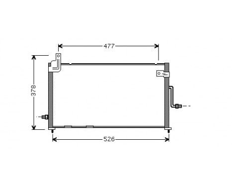 Kondensor, klimatanläggning 81005044 International Radiators