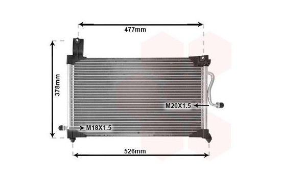 Kondensor, klimatanläggning 81005044 International Radiators, bild 2