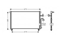 Kondensor, klimatanläggning 81005063 International Radiators