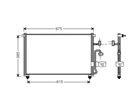 Kondensor, klimatanläggning 81005063 International Radiators