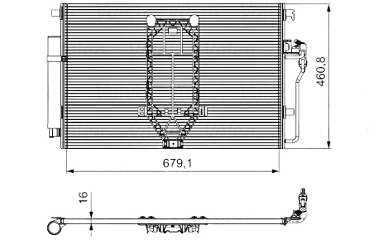 Kondensor, klimatanläggning 812502 Valeo