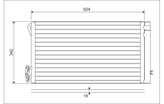 Kondensor, klimatanläggning 814012 Valeo