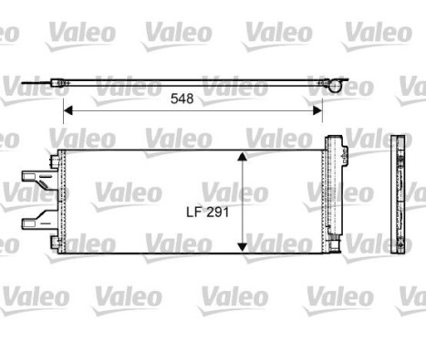 Kondensor, klimatanläggning 814069 Valeo