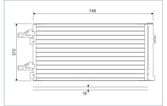 Kondensor, klimatanläggning 814085 Valeo
