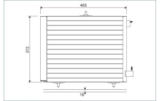 Kondensor, klimatanläggning 814095 Valeo, bild 2