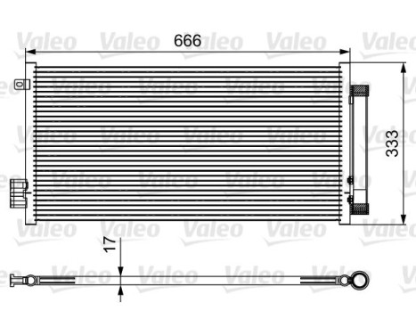 Kondensor, klimatanläggning 814111 Valeo