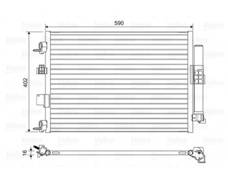 Kondensor, klimatanläggning 814161 Valeo, bild 2
