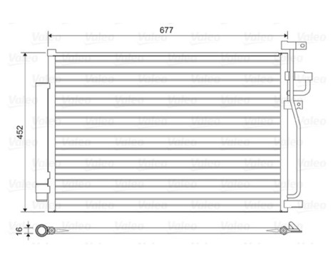 Kondensor, klimatanläggning 814166 Valeo