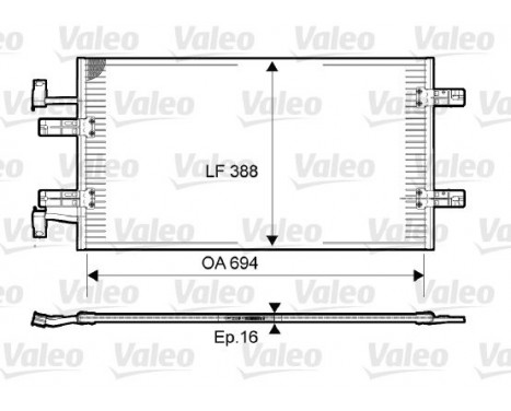 Kondensor, klimatanläggning 814171 Valeo, bild 2