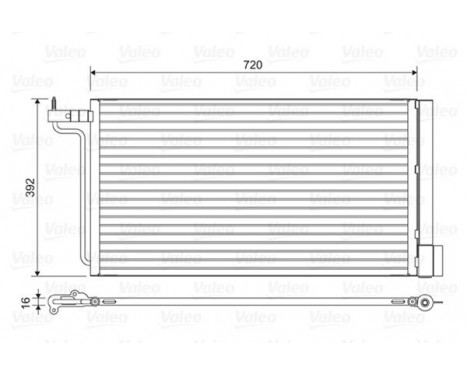 Kondensor, klimatanläggning 814177 Valeo, bild 3