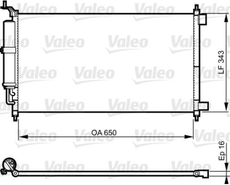 Kondensor, klimatanläggning 814221 Valeo, bild 2