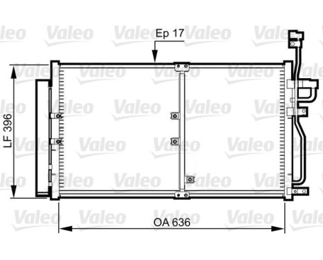 Kondensor, klimatanläggning 814359 Valeo