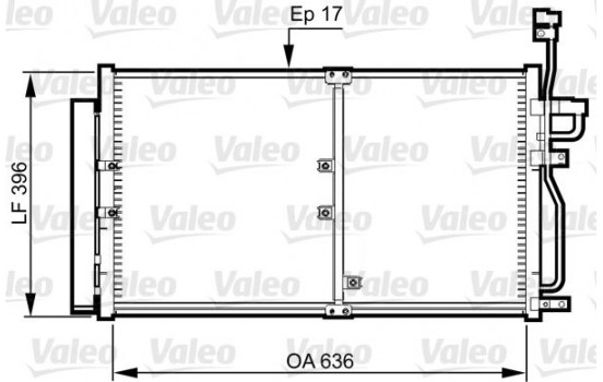 Kondensor, klimatanläggning 814359 Valeo