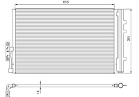 Kondensor, klimatanläggning 814386 Valeo