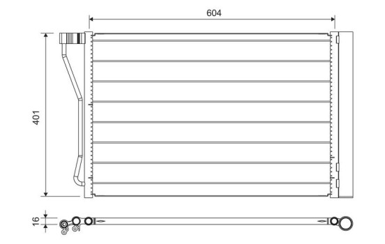 Kondensor, klimatanläggning 814388 Valeo