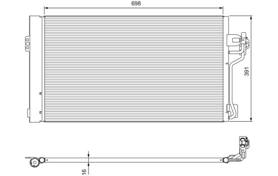 Kondensor, klimatanläggning 814391 Valeo