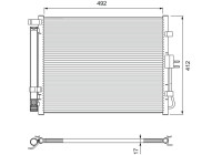 Kondensor, klimatanläggning 814402 Valeo