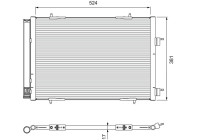 Kondensor, klimatanläggning 814406 Valeo