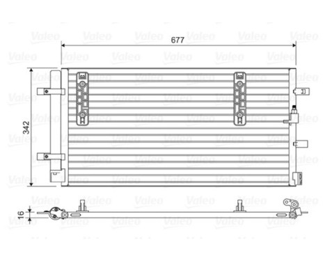 Kondensor, klimatanläggning 814419 Valeo