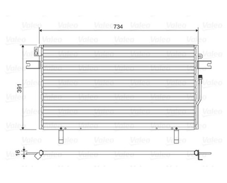 Kondensor, klimatanläggning 814489 Valeo