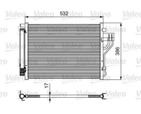 Kondensor, klimatanläggning 814494 Valeo