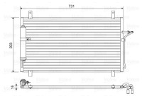 Kondensor, klimatanläggning 814496 Valeo