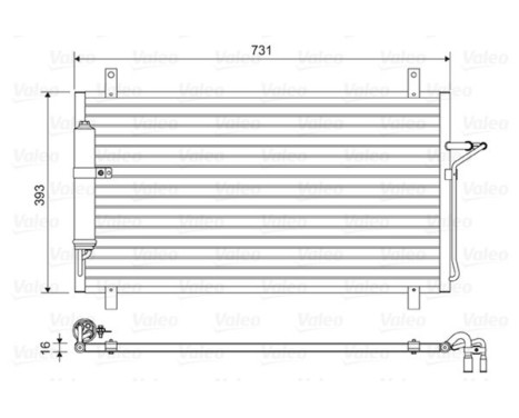 Kondensor, klimatanläggning 814496 Valeo