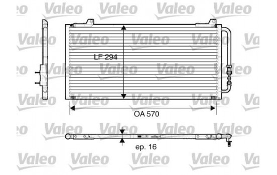 Kondensor, klimatanläggning 816921 Valeo