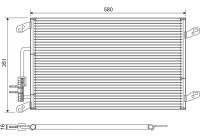 Kondensor, klimatanläggning 817386 Valeo