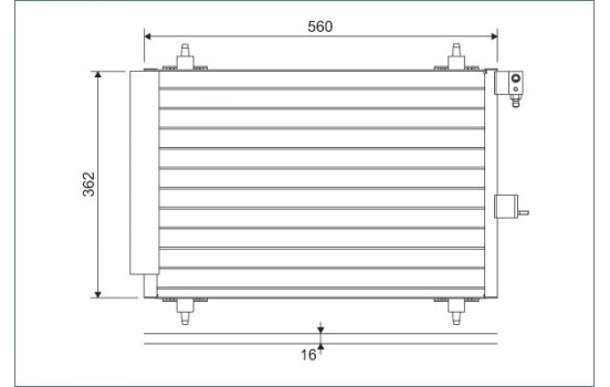 Kondensor, klimatanläggning 817508 Valeo, bild 2